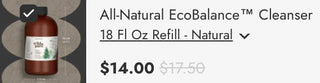 20% Off EcoBalance Cleanser Refill