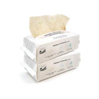 2-Pack Organic Sheet Dry Wipes