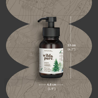 size: 4.7" tall by 1.9" wide: 8oz Foam Body Wash of EWG Verified Natural EcoBalance Cleanser