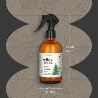 Size 5.5" tall by 1.78" wide: 8oz Mist of EWG Verified Natural EcoBalance Cleanser 