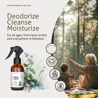 Deodorize, Cleanse, Moisturize. For all ages, from faces to feet and everywhere in between.