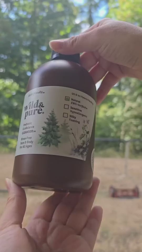 one refill for all Wild  Pure EcoBalance Cleanser bottles - mists, foams, and travel sizes